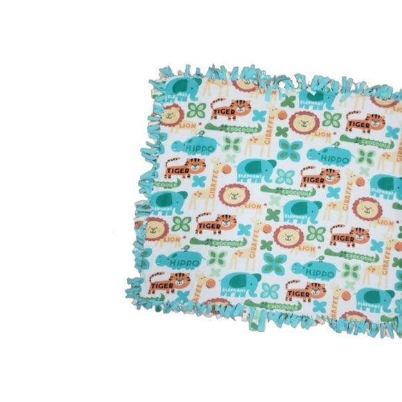 Tigers Giraffes Elephants Crocodiles Lions Blanket - Picture 6 of 6